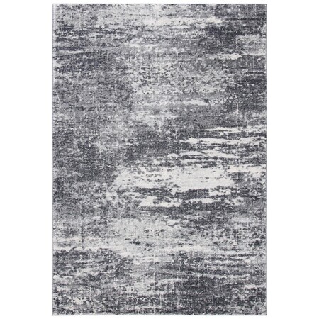 Safavieh 5 ft.-1 in. x 7 ft.-6 in. Evoke Contemporary Rectangle Area Rug Ivory & Grey EVK272F-5